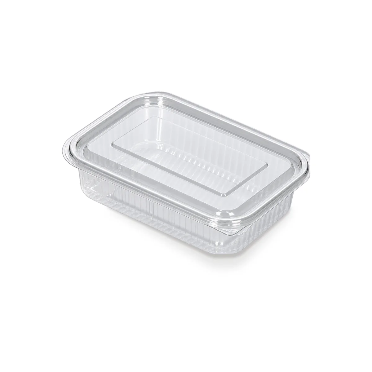 Preklopna posuda za delikatese 2000 ml FT 10GD - ravan poklopac
